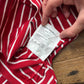 CDG Shirt Striped Long Sleeve Tee Pocket XS