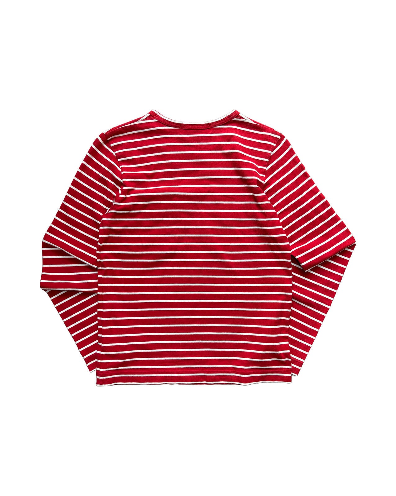 CDG Shirt Striped Long Sleeve Tee Pocket XS