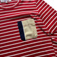 CDG Shirt Striped Long Sleeve Tee Pocket XS