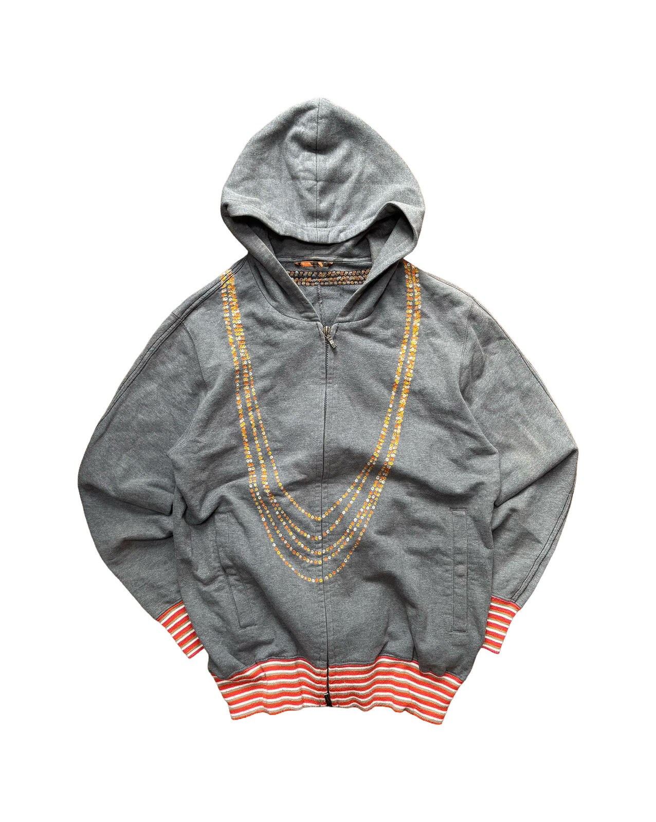 Maharishi Embroidered Hoodie Tibetan Design Khaki S