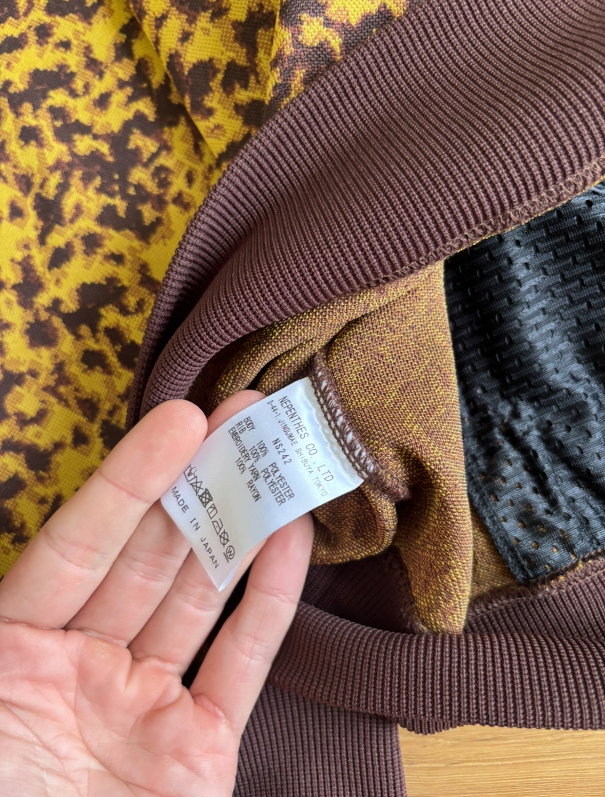 Needles Zip-Up Track Jacket Yellow / Brown - Xtra Large