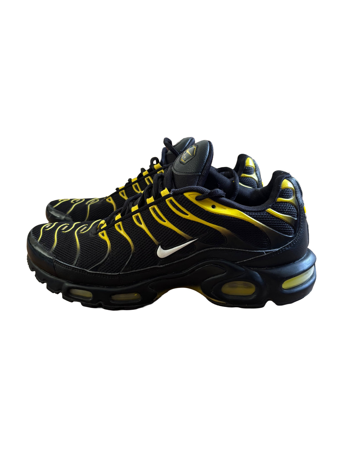 Nike Airmax TN Trainers Black / Yellow UK 9