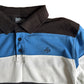 Vintage Southpole Blue & White Striped Polo Shirt - Large