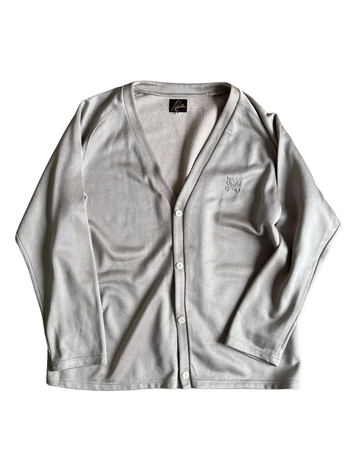Needles V-Neck Cardigan Silver / Grey - Medium