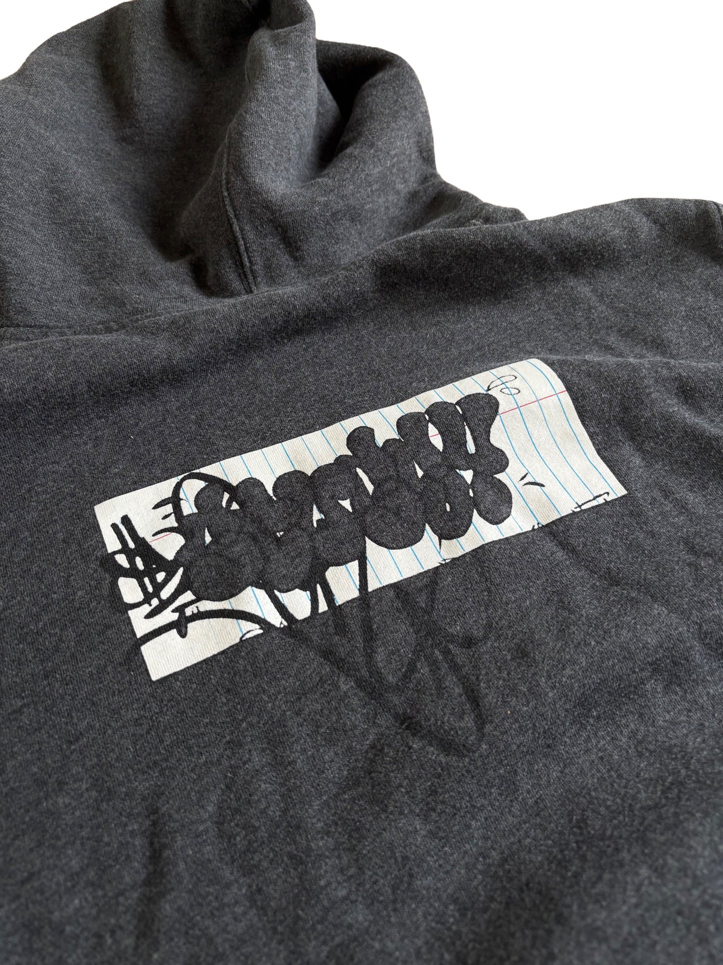 Stüssy Signature Graphic Hoodie – Dark Grey (Early 2000s)