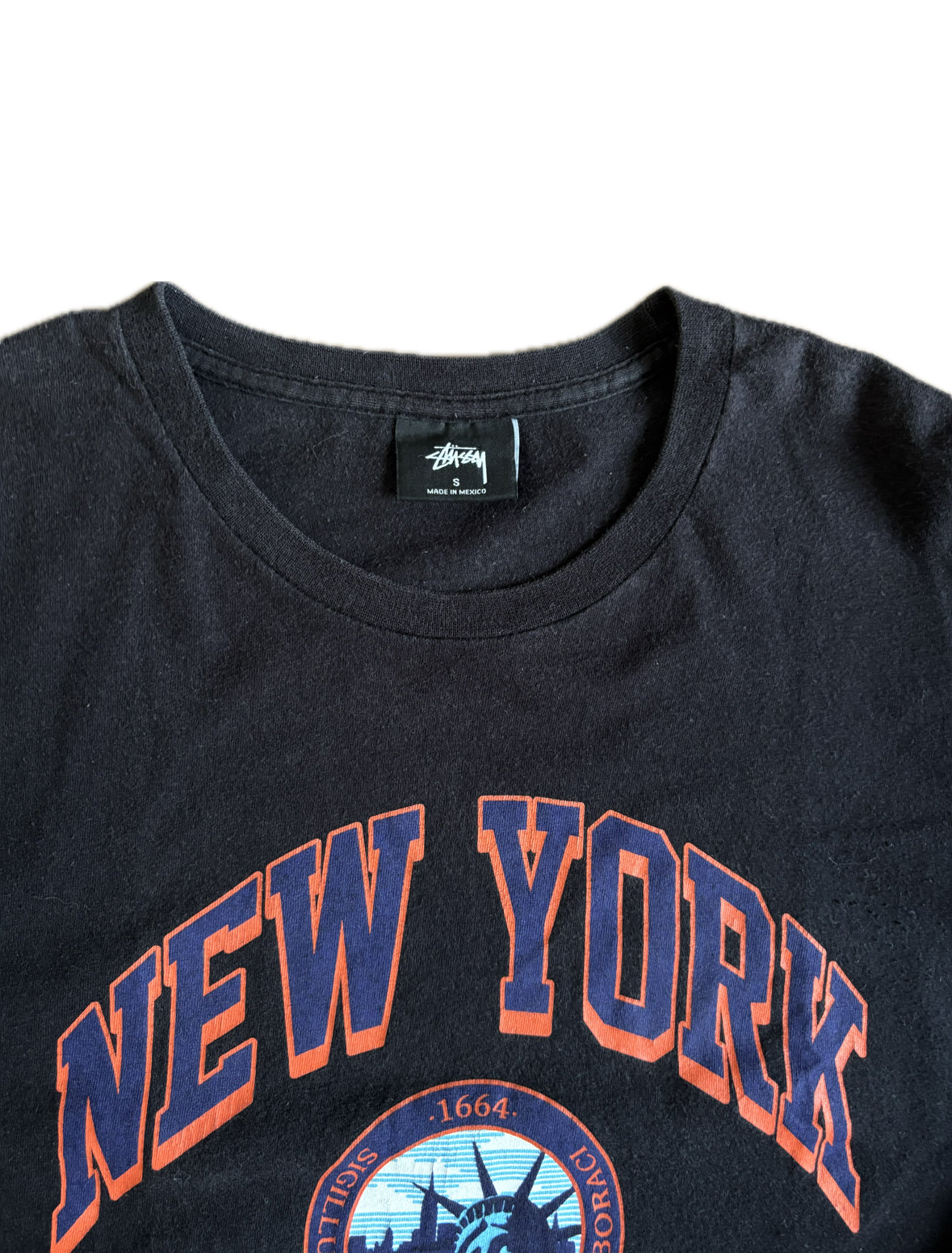 Stussy ‘New York’ Graphic Tee Black / Blue / Orange - Small