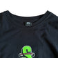 Stussy ‘Stussy International Corp’ Black / Green Long Sleeve T-Shirt - Large