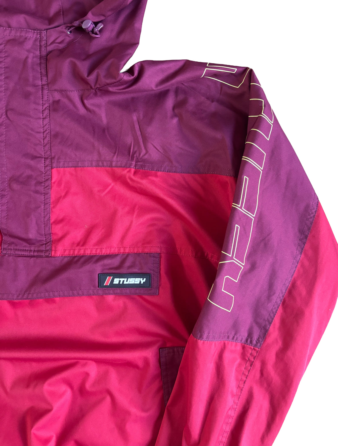 Stussy Quarter-Zip Windbreaker Red / Burgundy - Small
