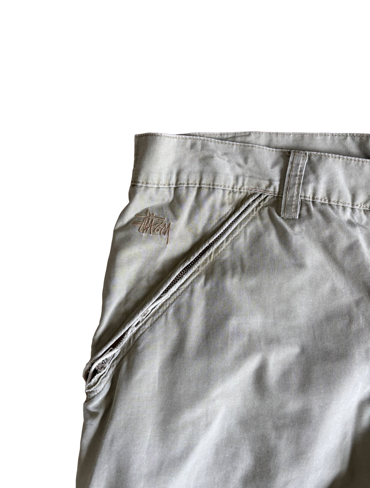 Vintage Stussy Beige Cargo Pants - 34W
