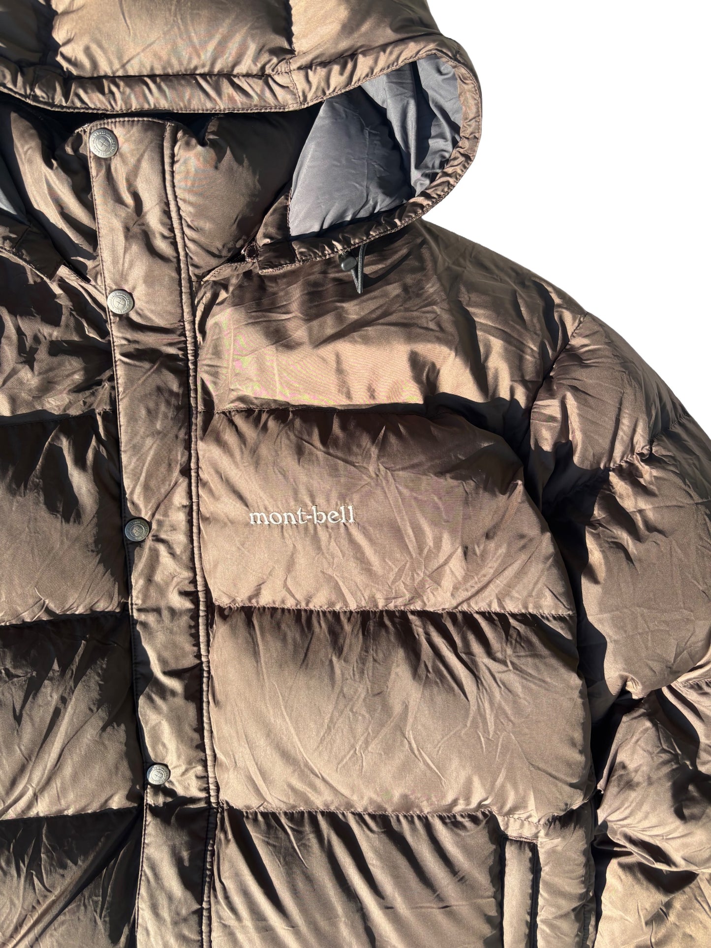 Montbell Brown Down-Fill Puffer Jacket - Medium