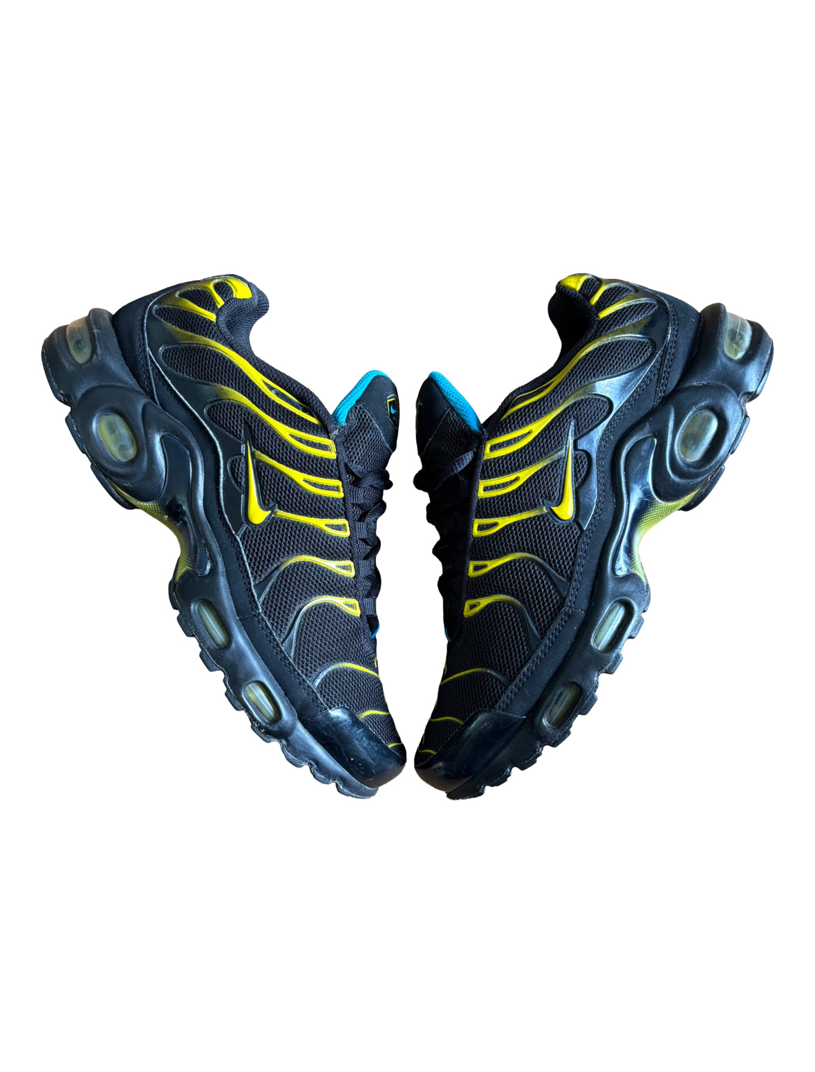 Nike Airmax TN Trainers Black / Yellow / Blue UK 6