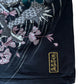 Karakuri Tamashii Dragon & Cherry Blossom Embroidered Polo Shirt – Black (M)