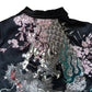 Karakuri Tamashii Dragon & Cherry Blossom Embroidered Polo Shirt – Black (M)