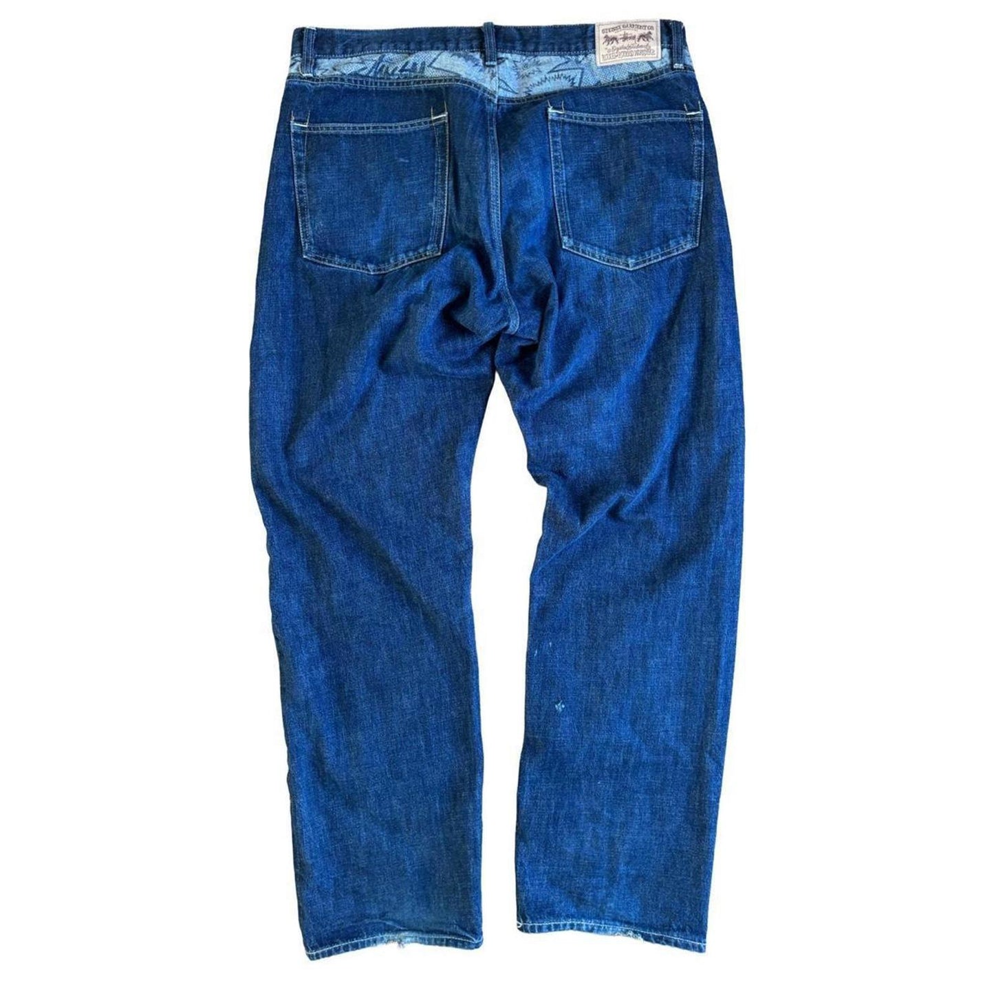 Stüssy Rough and Rugged Blue Denim Jeans