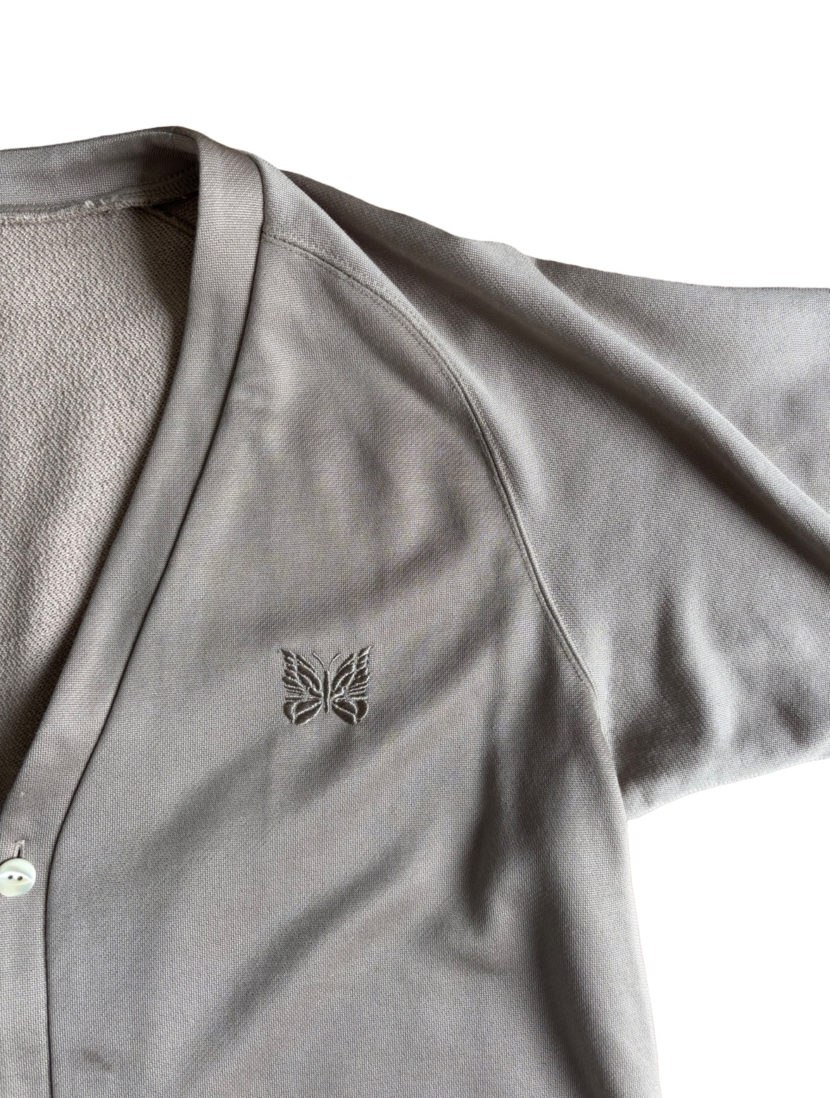 Needles V-Neck Cardigan Silver / Grey - Medium