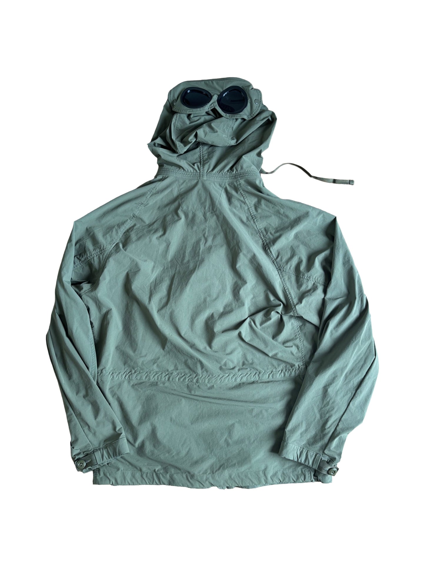 CP Company Khaki Dyshell Polartec Lined Goggle Field Jacket - Medium