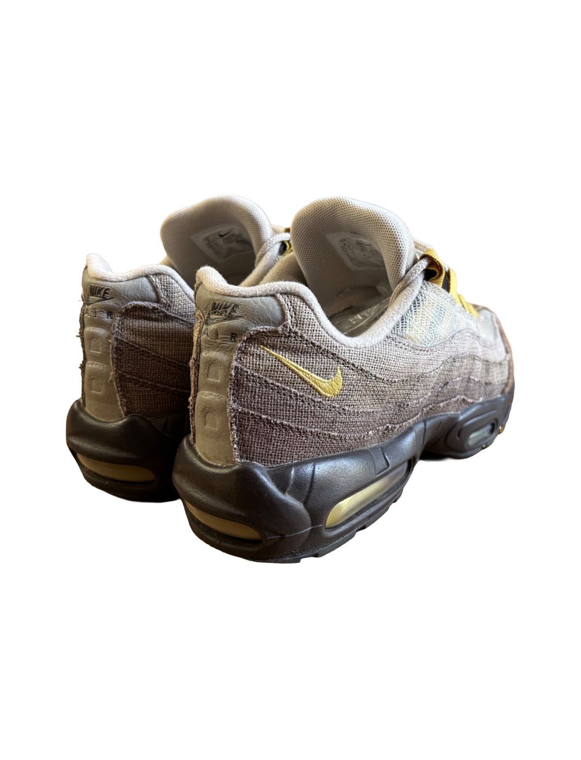 Nike Airmax 95 Trainers Black / Grey / Yellow UK 7