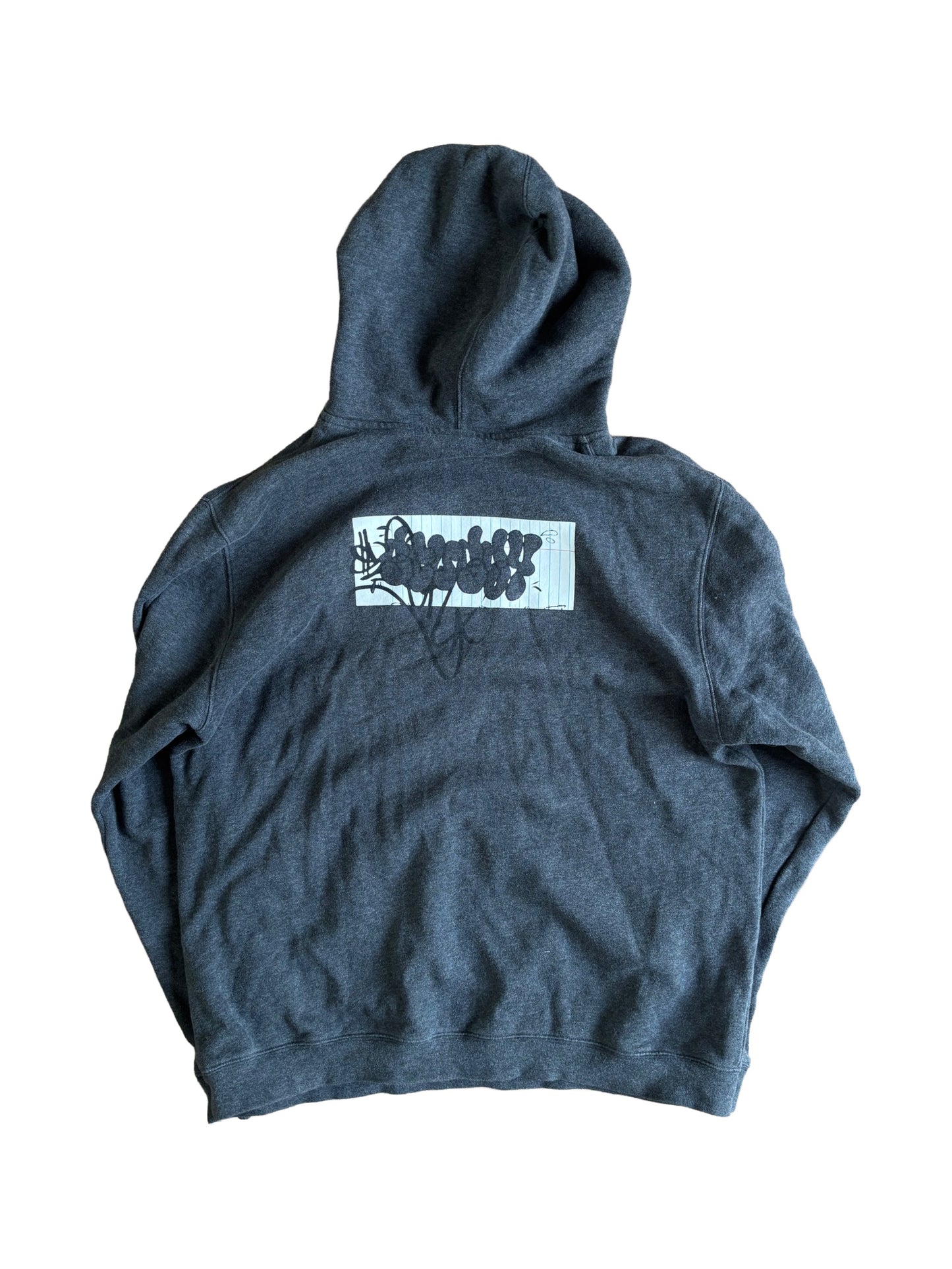 Stüssy Signature Graphic Hoodie – Dark Grey (Early 2000s)