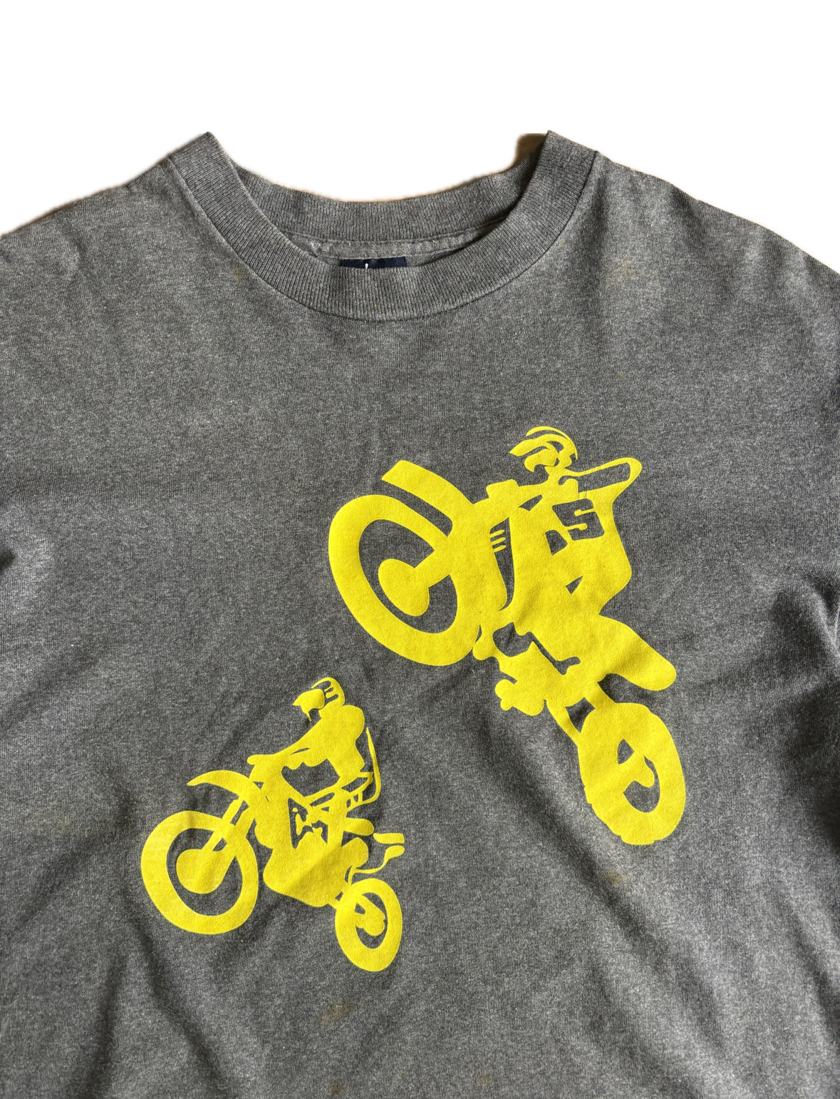 Stussy Motorcross Graphic Print T-Shirt - Medium
