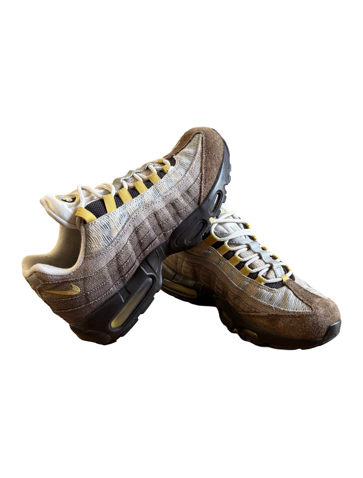 Nike Airmax 95 Trainers Black / Grey / Yellow UK 7