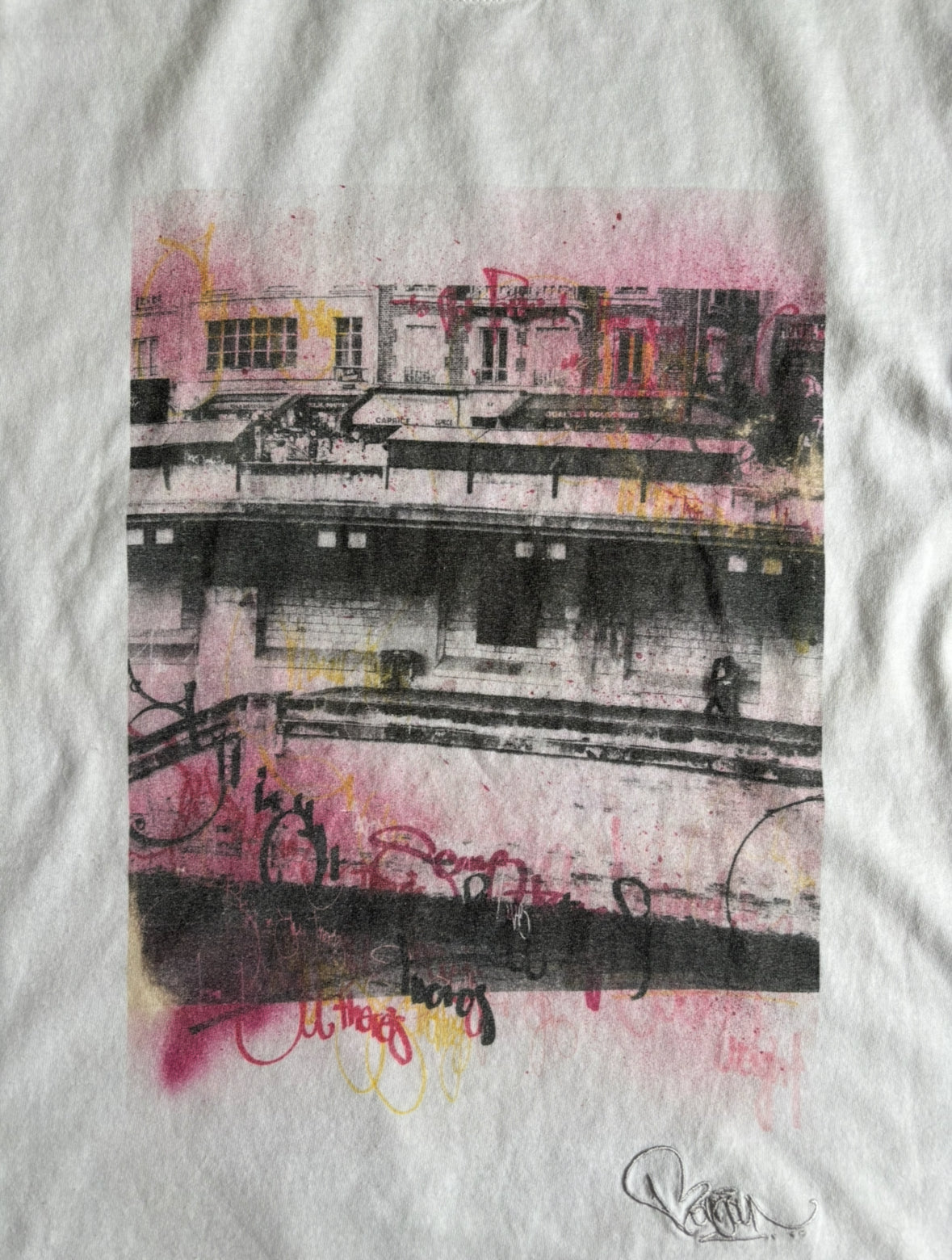 Bonjour Records Streetwear Graphic T-Shirt - Large
