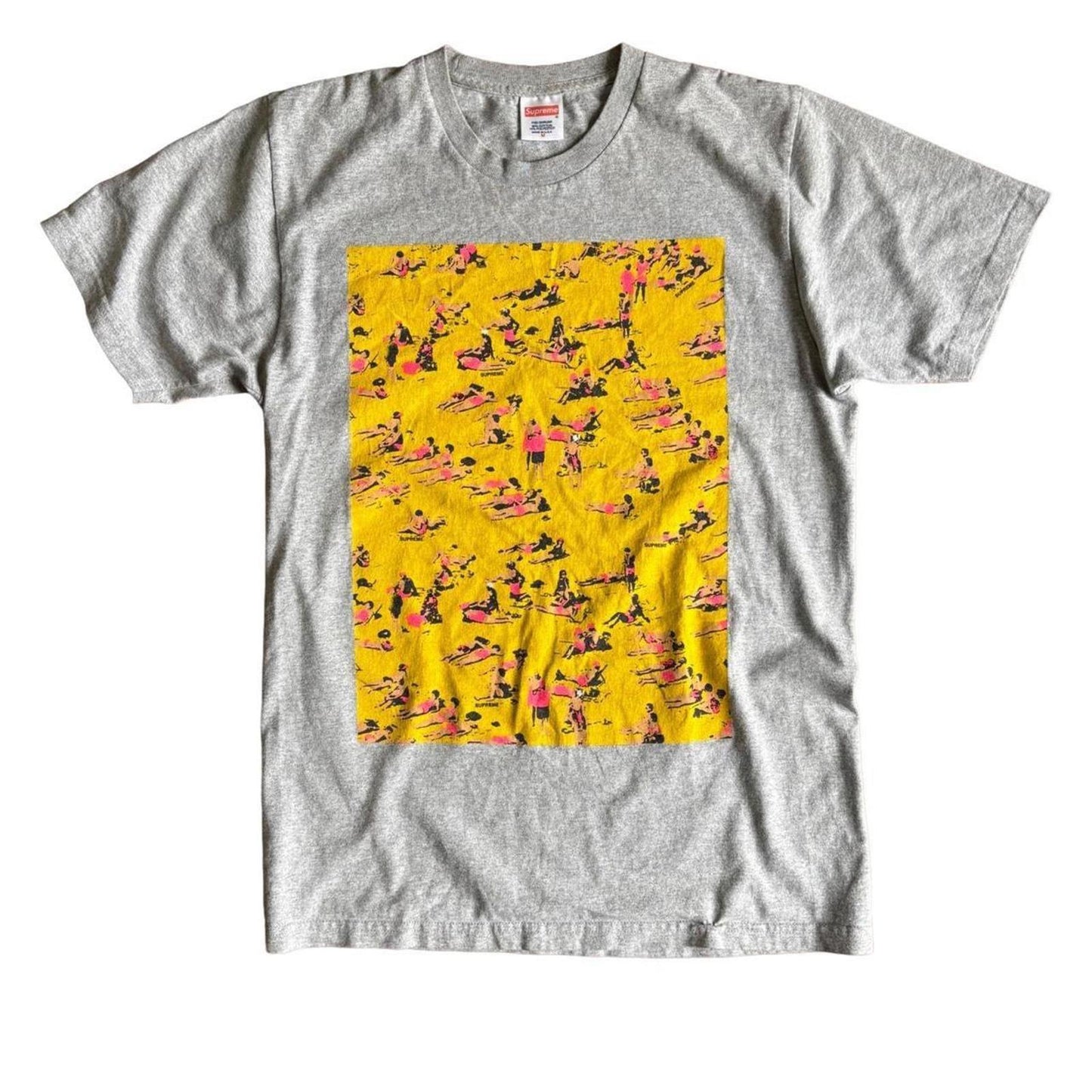 Supreme SS16 Beach Graphic T Shirt Grey M