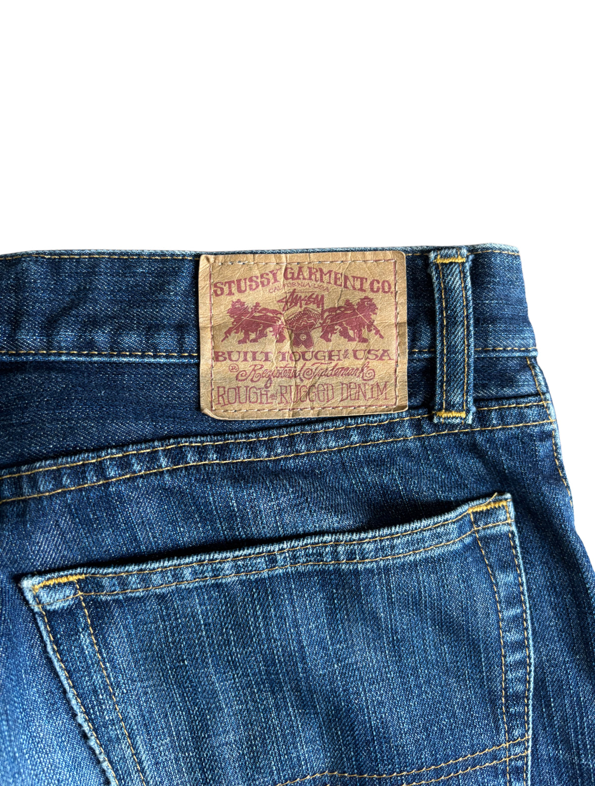 Stussy ‘Rough and Rugged’ Blue Denim Jeans - 30W 29L