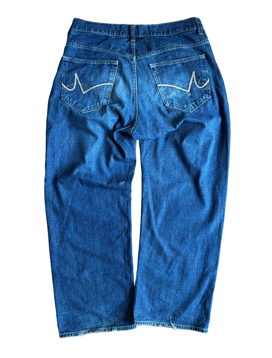Vintage Avirex Blue Washed Jeans - 36W 32L