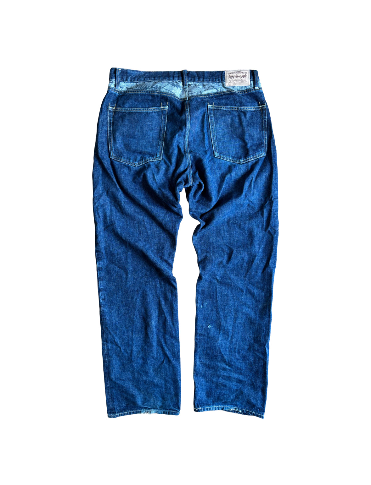 Stussy ‘Rough and Rugged’ Print Denim Jeans - 36W 34L
