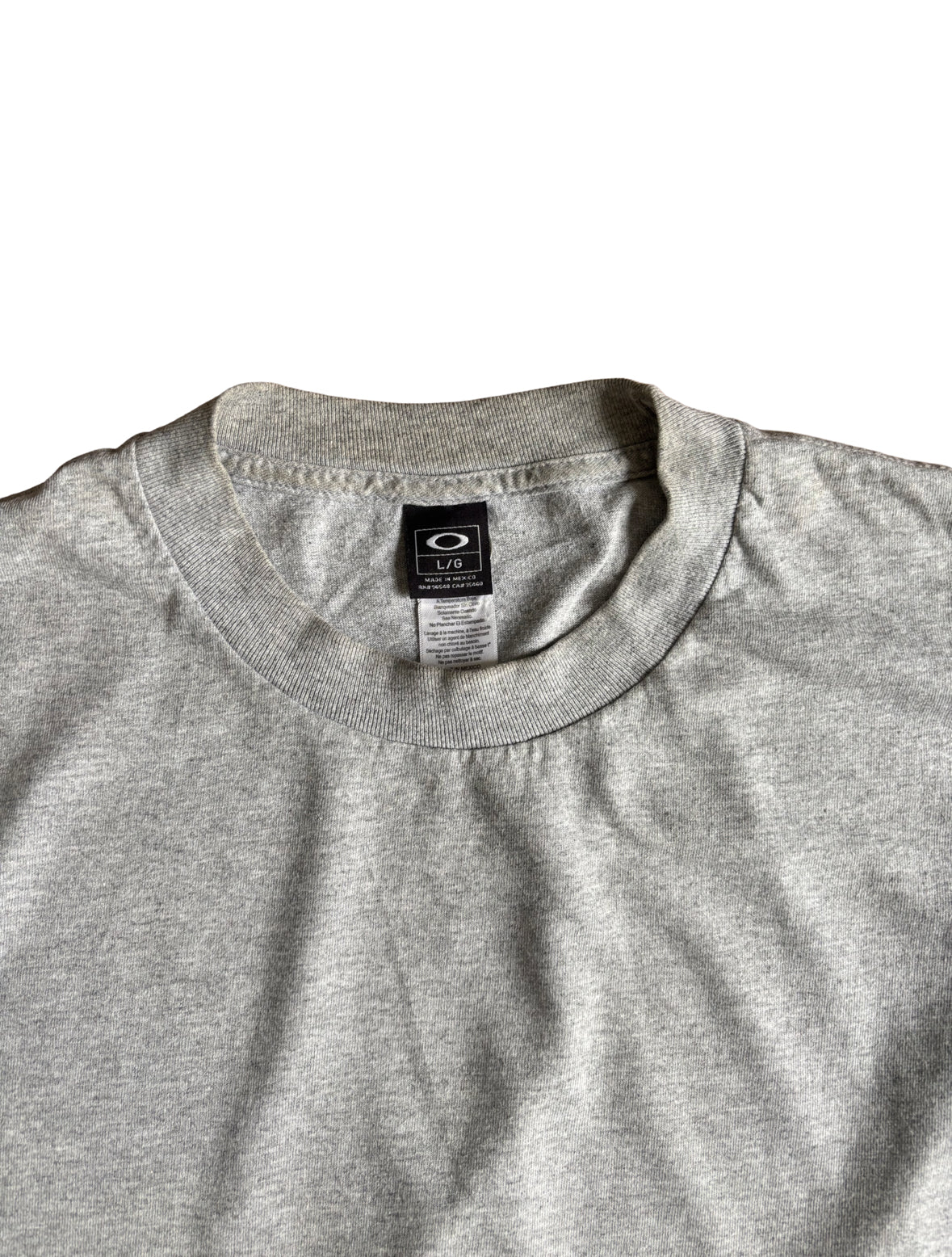 Vintage Oakley Grey Graphic T-Shirt - Large