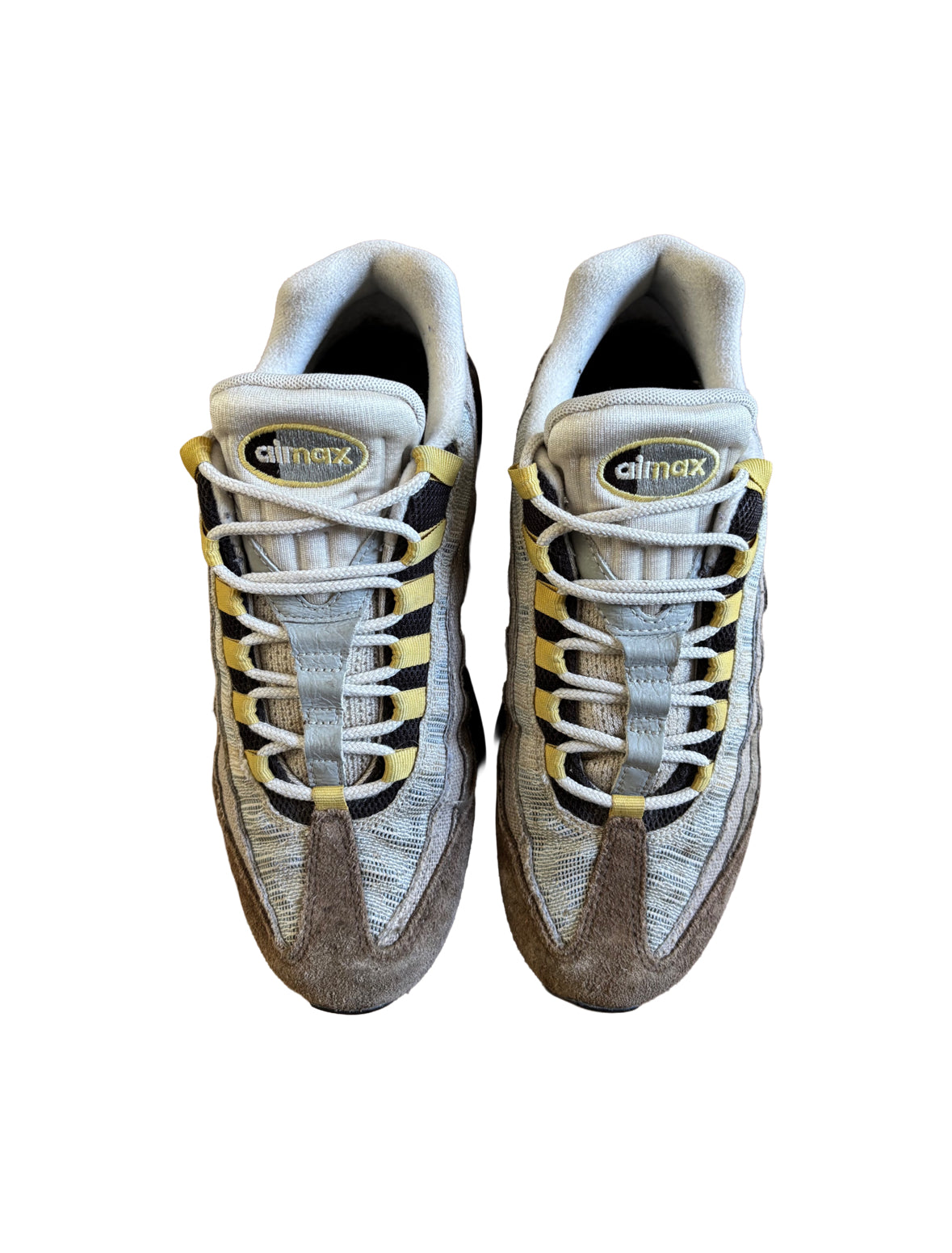 Nike Airmax 95 Trainers Black / Grey / Yellow UK 7