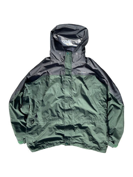 Montbell Green Nylon Shell Jacket - XL