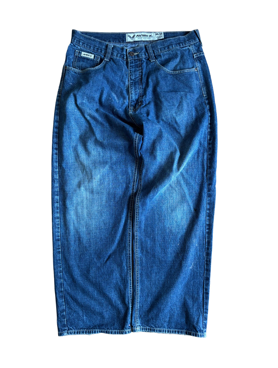Vintage Avirex Blue Washed Jeans - 36W 32L