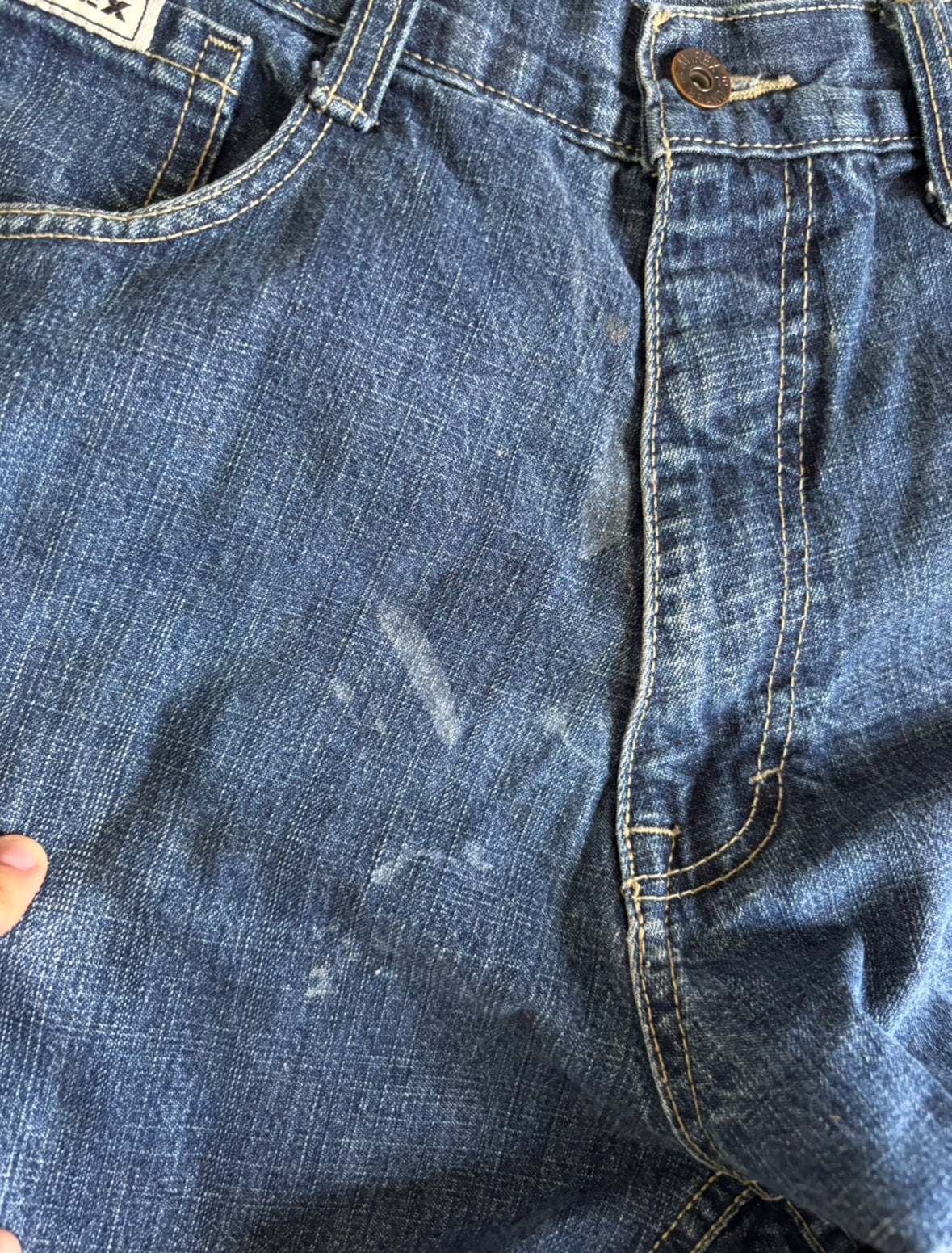 Vintage Avirex Blue Washed Jeans - 36W 32L