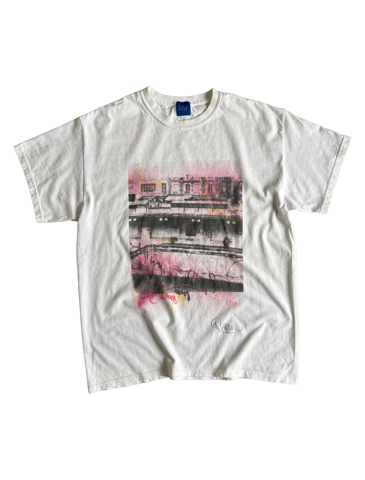 Bonjour Records Streetwear Graphic T-Shirt - Large