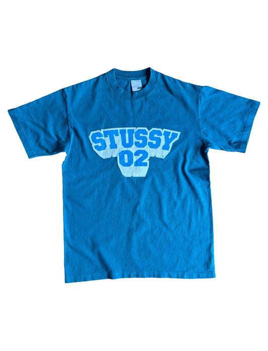 Stussy ‘Stussy 02’ Repeat Print Graphic T-Shirt - Medium