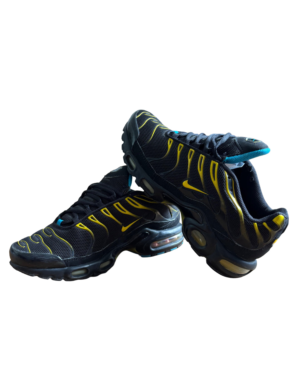 Nike Airmax TN Trainers Black / Yellow / Blue UK 6