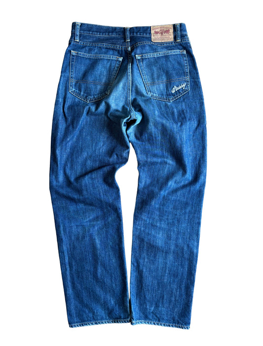 Stussy ‘Rough and Rugged’ Blue Denim Jeans - 30W 29L