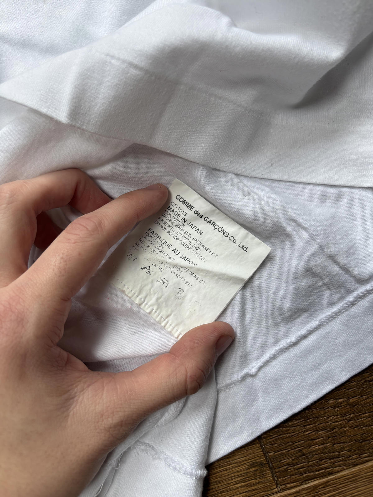Comme des Garcons Graphic T Shirt White Small