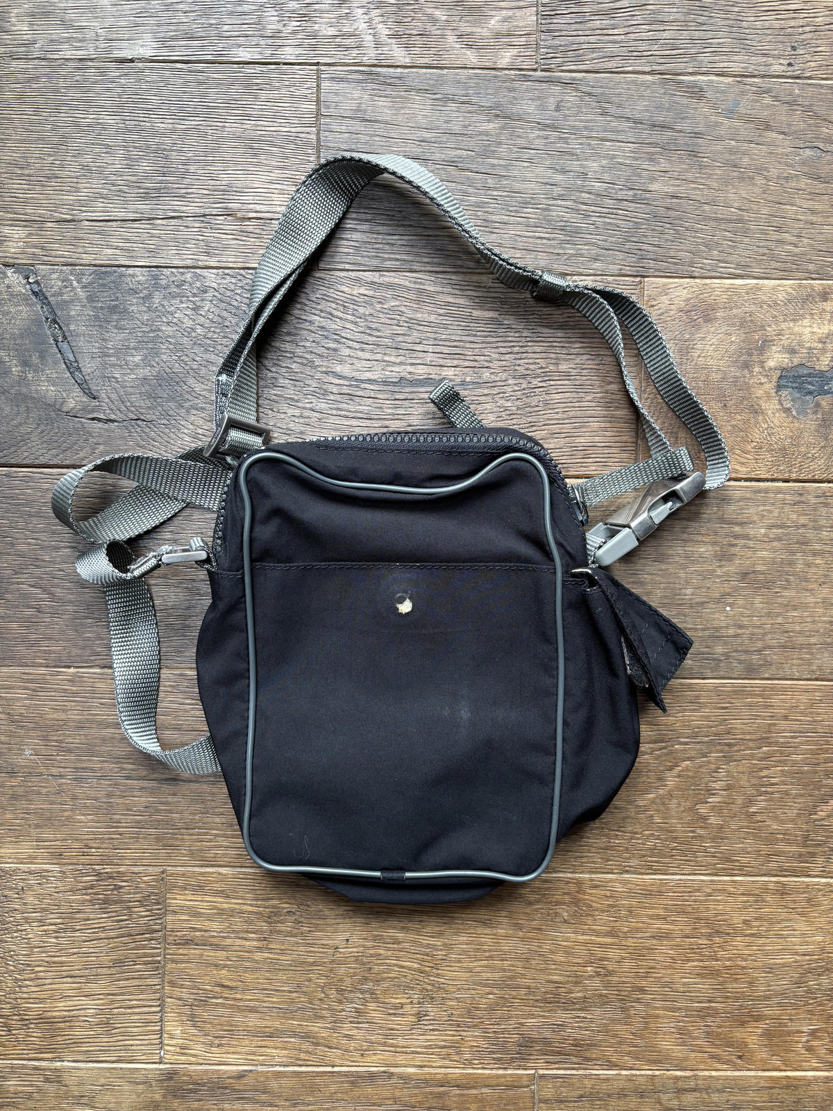 Prada Sport Red Tab Nylon Crossbody Bag – Black