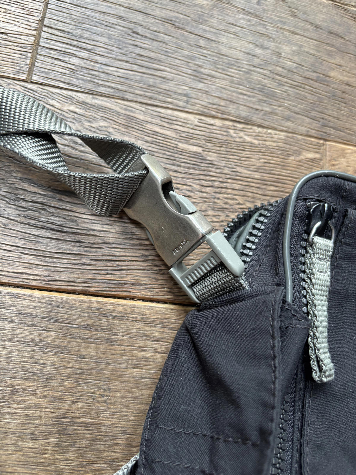 Prada Sport Red Tab Nylon Crossbody Bag – Black