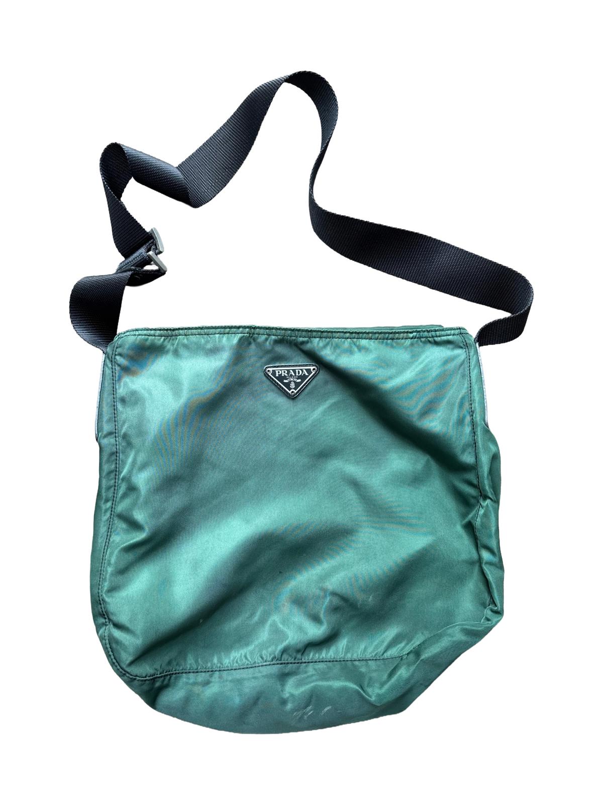 Prada Nylon Crossbody Shoulder Bag – Green