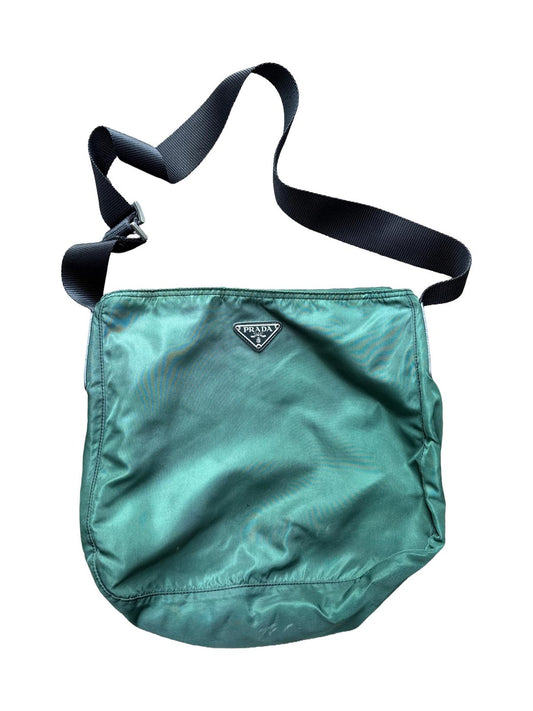 Prada Nylon Crossbody Shoulder Bag – Green