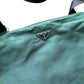 Prada Nylon Crossbody Shoulder Bag Green Triangle