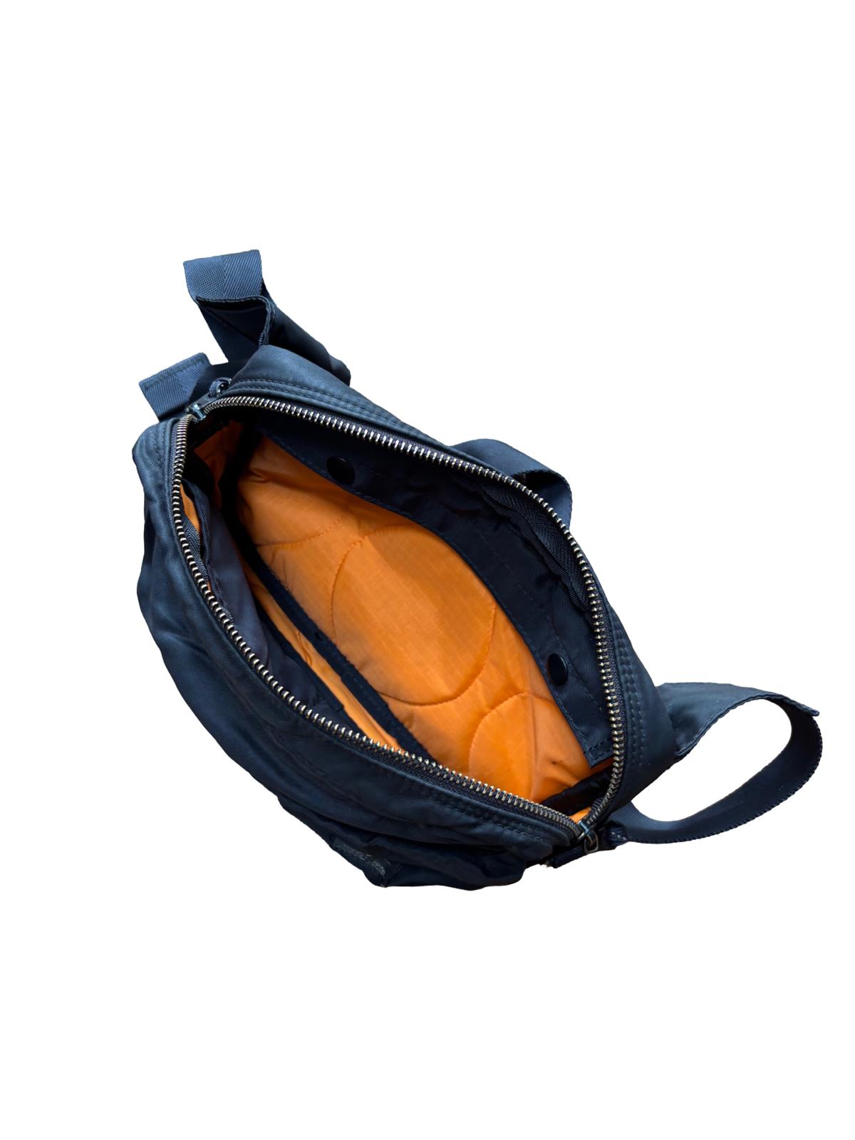 Porter Yoshida & Co Tanker Waist Bag Black Orange Lining