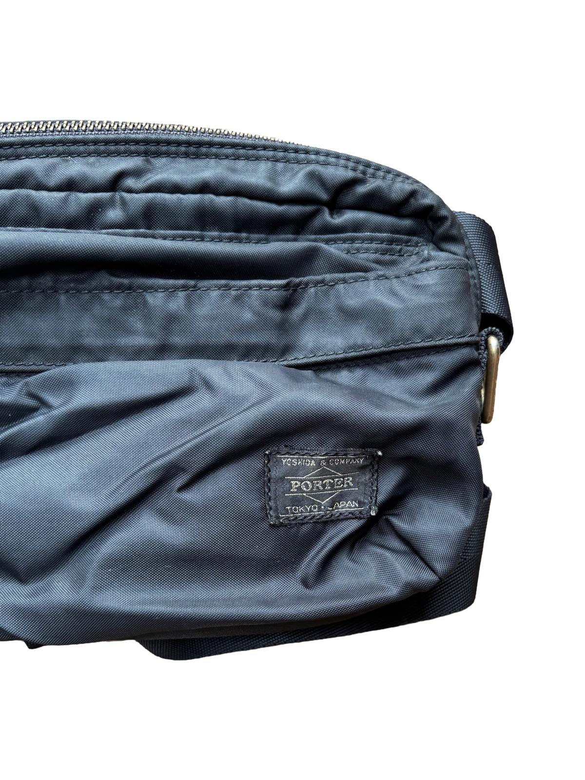 Porter Yoshida & Co Tanker Waist Bag Black Orange Lining