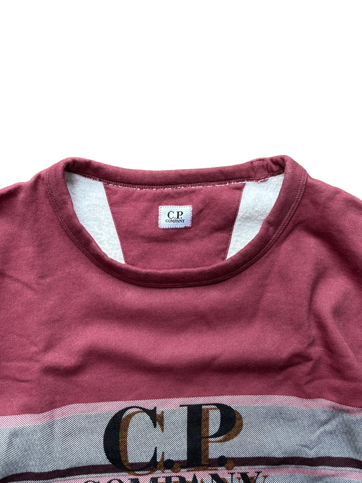Vintage CP Company Sweatshirt Burgundy Medium