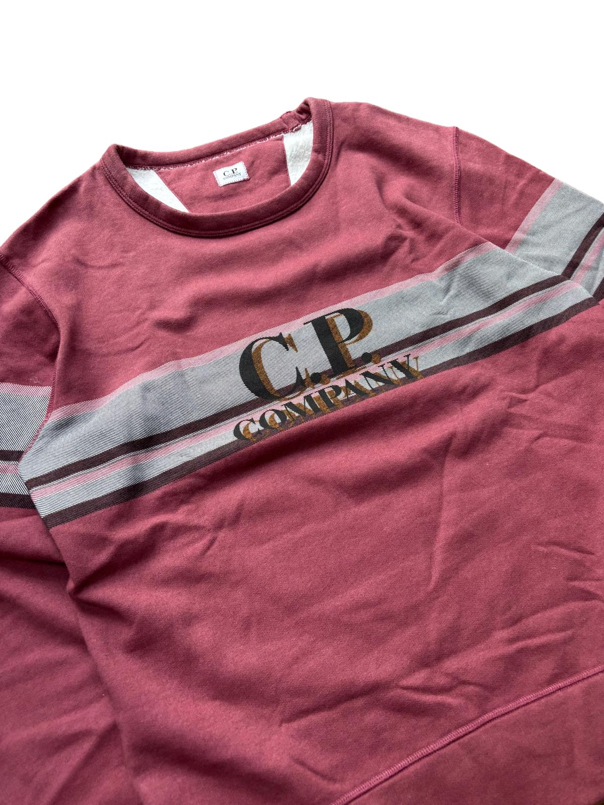 Vintage CP Company Sweatshirt Burgundy Medium