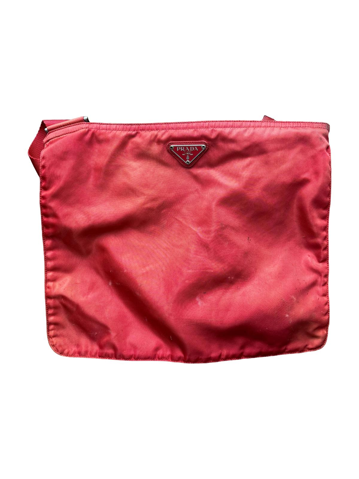 Prada Nylon Crossbody Bag Red - Broken Zipper