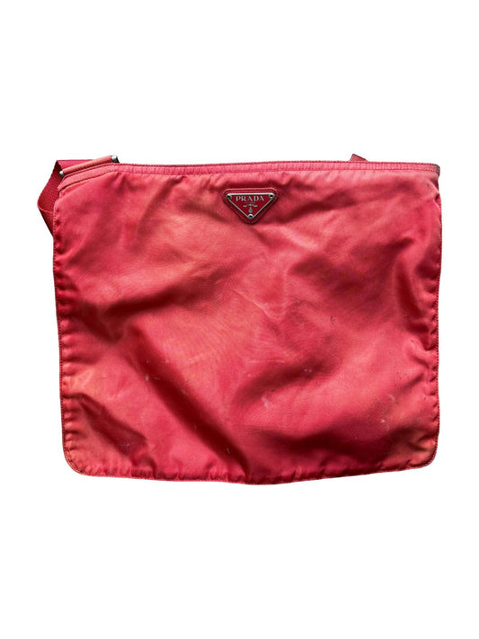 Prada Nylon Crossbody Bag Red - Broken Zipper